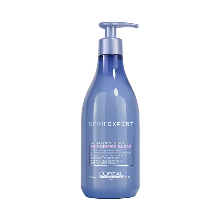 L'Oréal Professionnel Serie Expert Blondifier Gloss Shampoo 500 ml POŠKOZENÝ OBAL
