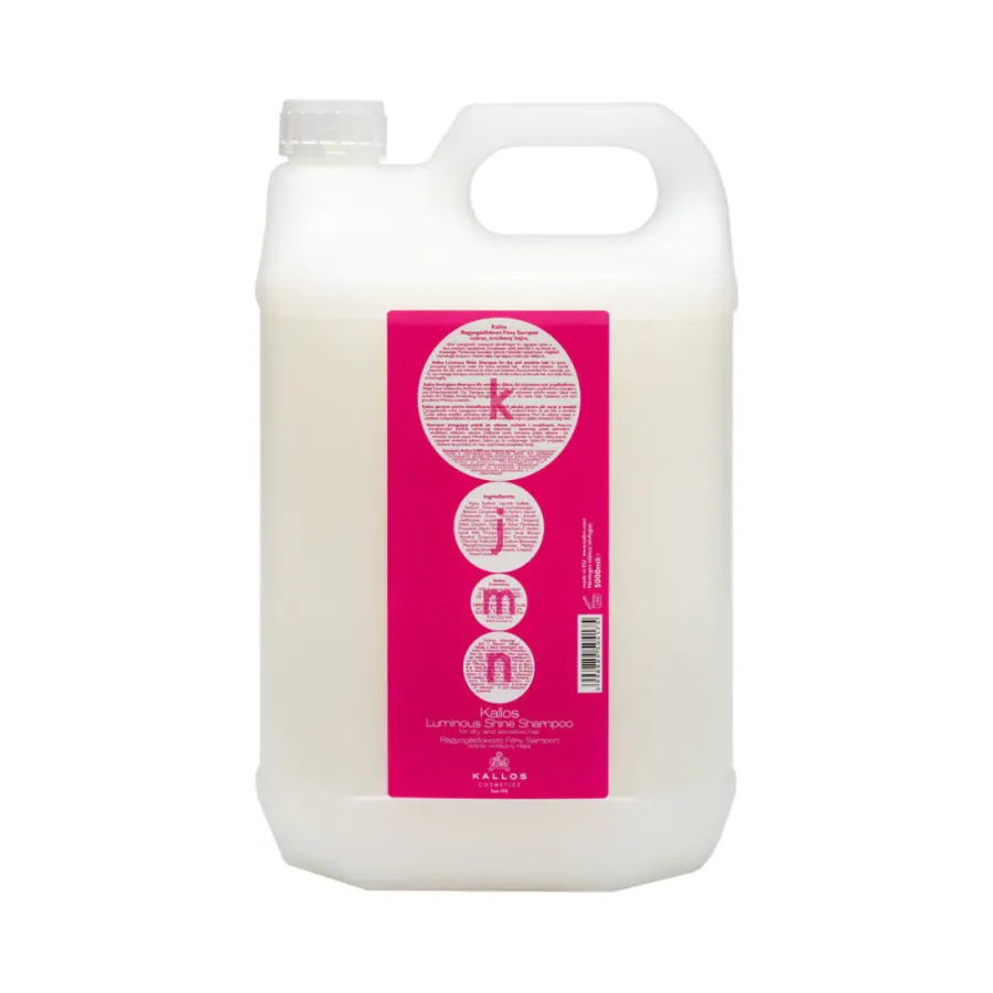 Kallos Luminous Shine Shampoo 5000ml Šampón na suché a citlivé vlasy s oslňujícím leskem