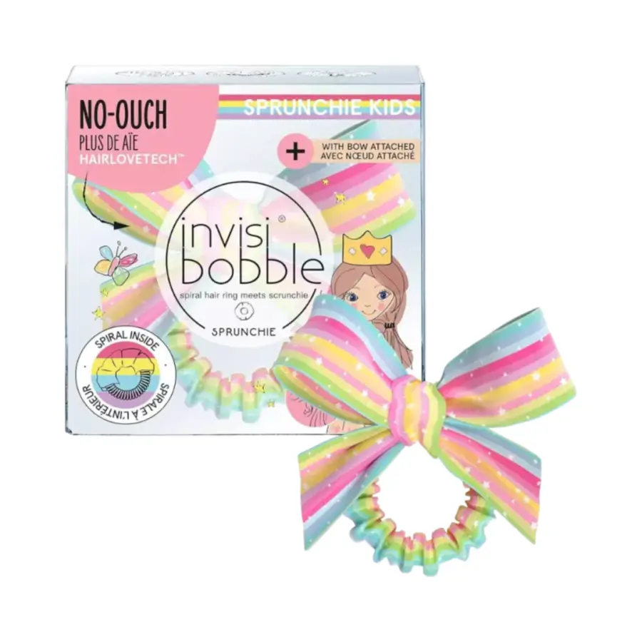 Invisibobble Kids Slim Sprunchie w. BowLet‘s Chase Rainbows