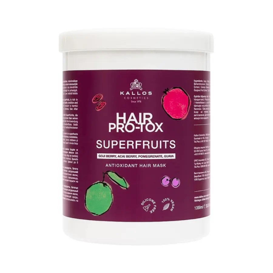 Kallos Pro-tox superfruit hair mask 1000 ml