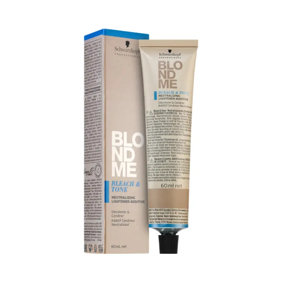 13603-bleach & tone~1 Schwarzkpf Professional Blond me Bleach & Tone Ash 60 ml