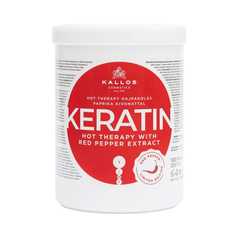 Kallos Hot Therapy hair wrap with Keratin and paprika extract 1000 ml