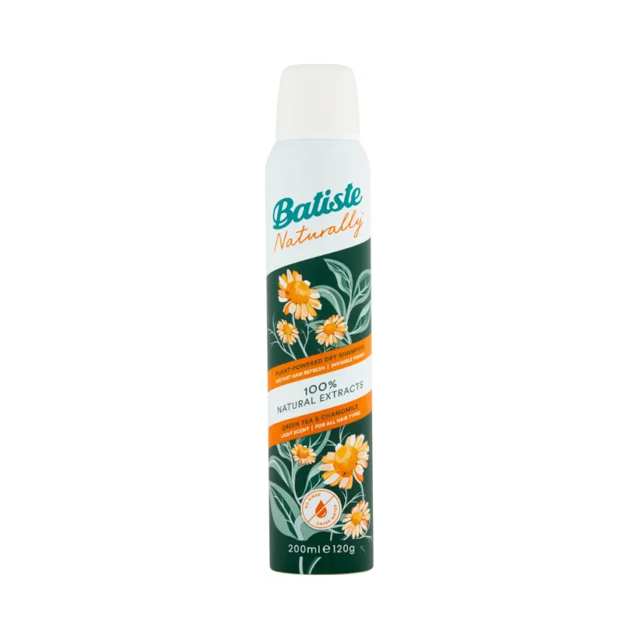 Batiste Naturally Light Scent Green Tea & Chamomile Dry Shampoo 200ml